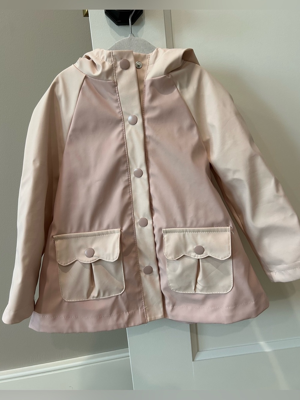 Cynthia Rowley Toddler Girls Pink Hooded Raincoat Size 2T